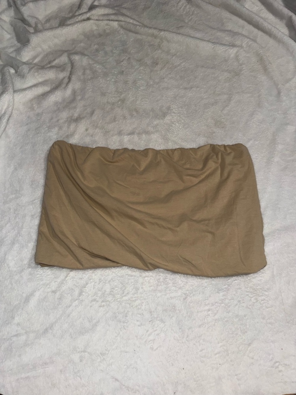 tan bandeau top from Fashion Nova